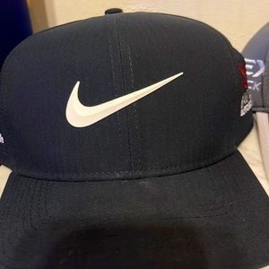 Three Snapback golf hats. Nike, Callaway and TaylorMade